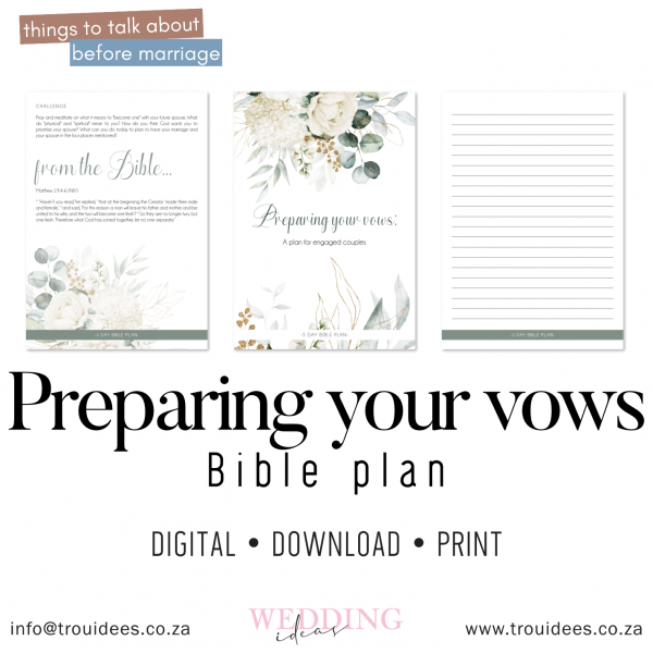Preparing your vows